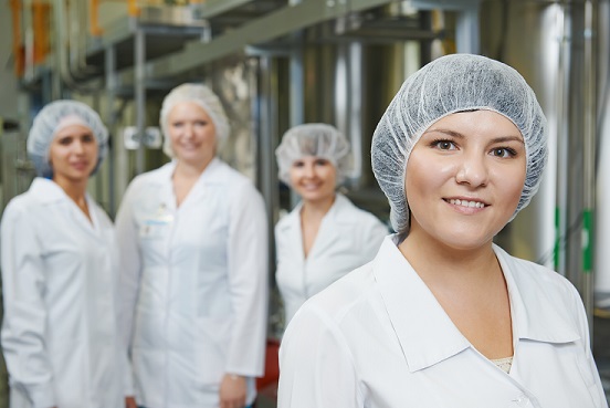 pharmaceutical factory workers