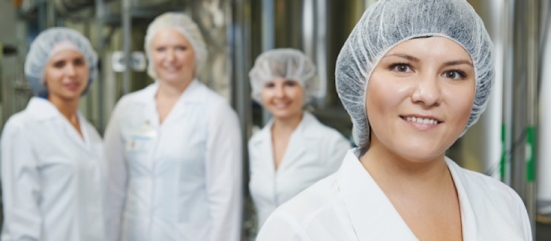 pharmaceutical factory workers